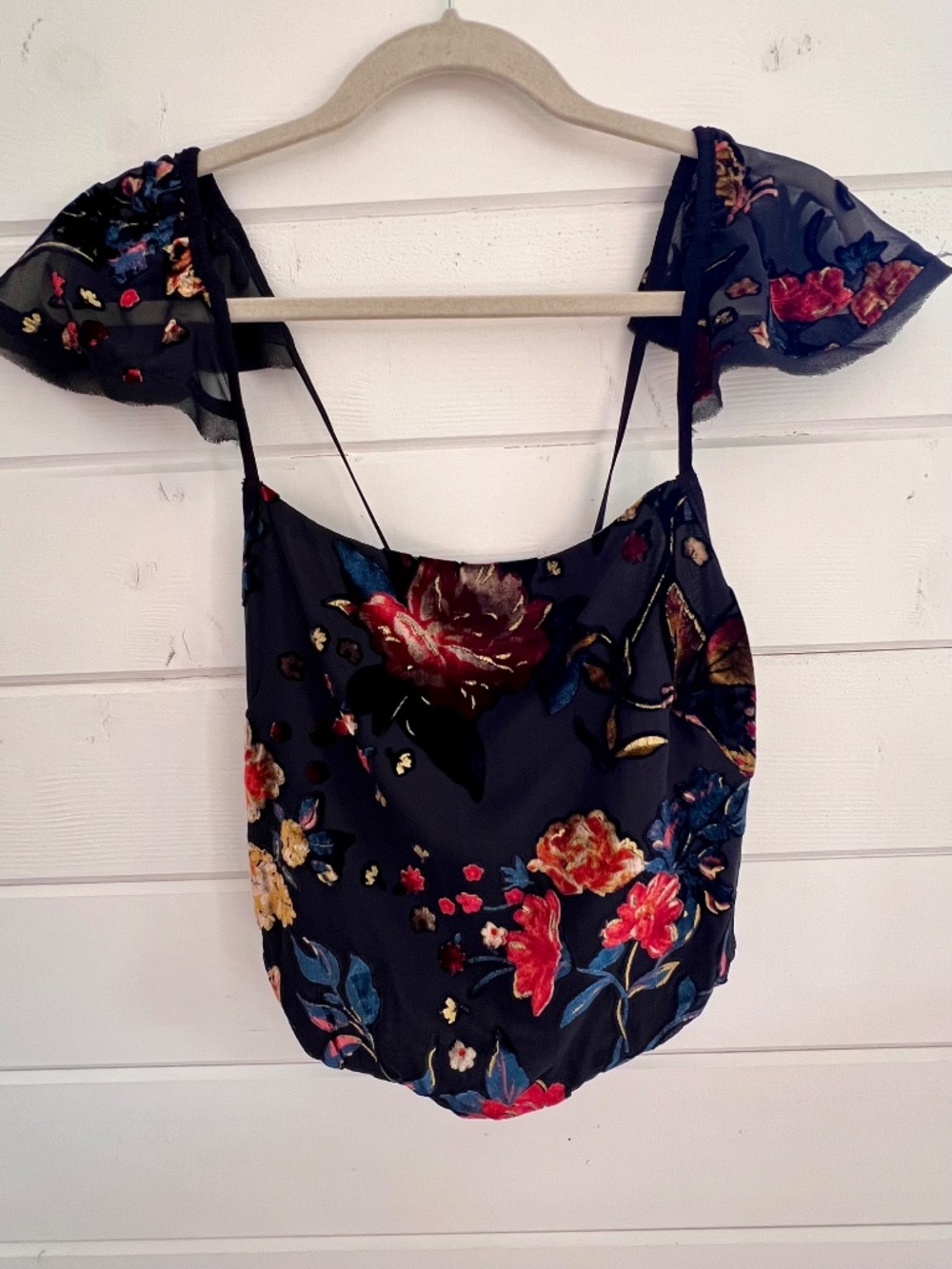 Free People Black Floral Midi Skirt - Picture 5 of 14